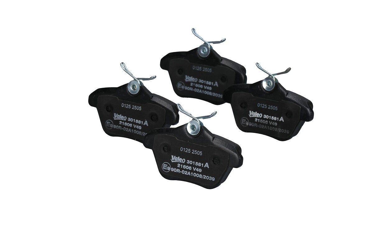 Jeu de 4 plaquettes de frein VALEO ref. 301581A